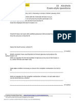 15.x Alcohols Exam Style QUESTIONS