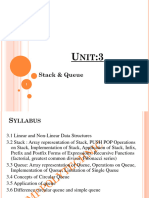 Unit 3 - Stack and Queues