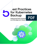 Kasten Five Kubernetes Backup Best Practices