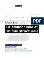 Cours de Cristallochimie - V - Etu - 2023-2024 - 122358