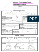 4eme 2022 2023 Fiche Exercices Thales