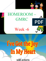 Homeroom Week - 6-JOY