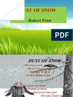 Poem Dust of Snow