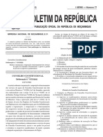 I SÉRIE - Número 77 Sexta-Feira, 21 de Abril de 2023: Imprensa Nacional de Moçambique, E. P