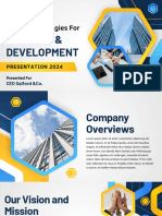 Blue and Yellow Modern Training and Development Presentation