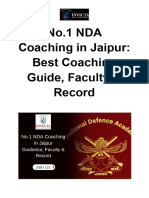 No.1 NDA Coaching in Jaipur Best Coaching Guide Faculty and Record