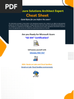 Cheat Sheet Azure Solutions Architect Expert AZ 305