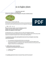 Photosynthesis in Higher Plants Imp Q