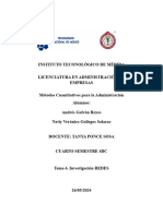 Tema 6. Investigación REDES