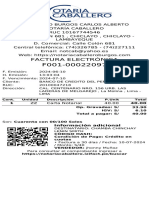 Factura Electrónica: ZZ Carta Notarial 40.00