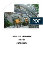 Centro Vasco de Caracas Siglo XX Breve Reseña