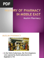 History of Pharmacy in Middle East and China