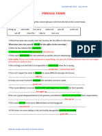 Vocabulary Revision - Keys