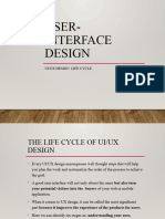 Lecture 4 The Life Cycle of User Interface Designn