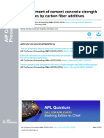 Improvement of Cement Concrete Strength Properties by Carbon Fiber Additives