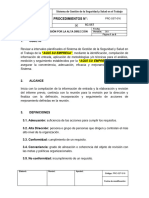 PRC-SST-016 Procedimiento Revisión Por La Alta Dirección