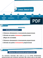 Divisões Diretamente Proporcionais