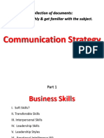 Communication Strategy: Collection of Documents: Read Thoroughly & Get Familiar With The Subject