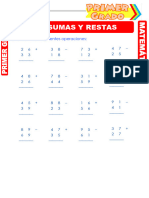 Ejercicios de Sumas y Restas para Primer Grado de Primaria