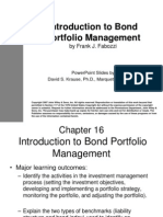 Introduction To Bond Portfolio Management: by Frank J. Fabozzi