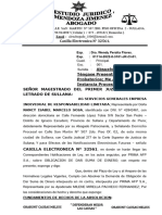 Absuelvo Traslado Obligacion Dar Suma Dinero. Tengase Presente Medios Probatorios Apersonamiento - Nancy