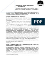 Demanda de Divorcio Por Causal de Abandono Injustificado Paul Hidalgo