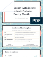 Elementary Activities To Celebrate National Poetry Month by Slidesgo