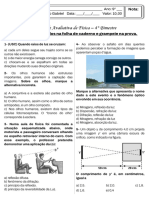 Atividade Avaliativa de Física - 9° Ano