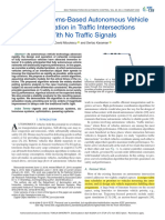 Polling-Systems-Based Autonomous Vehicle Coordination in Traffic Intersections With No Traffic Signals