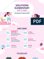 Solutions Elementary - Unit 3A - Style (Vocabulary and Word Skills)