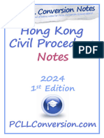 PCLL, Hong Kong Civil Procedure Notes