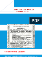 Preamble To The Indian Constitution