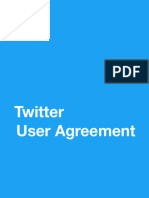 Twitter User Agreement en