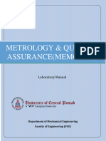 Metrology & Quality Assurance Lab Manual