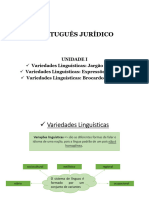 Aula 3 - Unidade 1 - Variedades Linguísticas - Jargão, Brocardos e Expressões Jurídicas