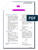 Laws of Motion: Concepts of Force and Inertia