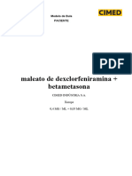 Maleato de Dexclorfeniramina + Betametasona: Modelo de Bula Paciente