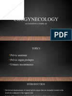 UROGYNECOLOGY