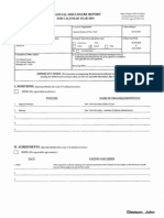 John Gleeson Financial Disclosure Report For 2010