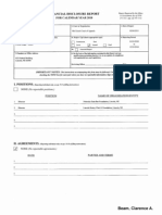 Clarence A Beam Financial Disclosure Report For 2010