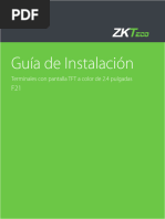 ZKTeco Colombia Control de Acceso Huella F21 Guia Instalacion