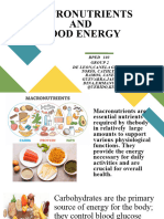 Bped 103 Group 2 Macronutrients and Food Energy - (Group 2 Presenter)