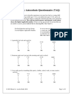 Traumatic Antecedents Questionaire TAQ-2019