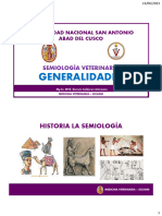 Historia y Generalidades de Semiologia Veterinaria