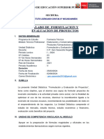 Silabo Formulación y Eval - de Proy - Farmacia