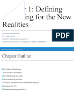 Chapter 1 Defining Marketing For The New Realities