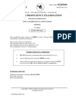 Applied Maths 2010 U2 P2