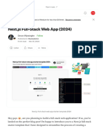 Next - Js Full-Stack Web App (2024) - by Devon Wijesinghe - Mar, 2024 - Stackademic