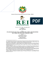 Evasão Escolar: Uma Análise Sob A Ótica de Docentes Do Curso Técnico em Agropecuária