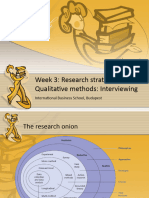 Research Strategies 2 Qualitative Methods Interviewing